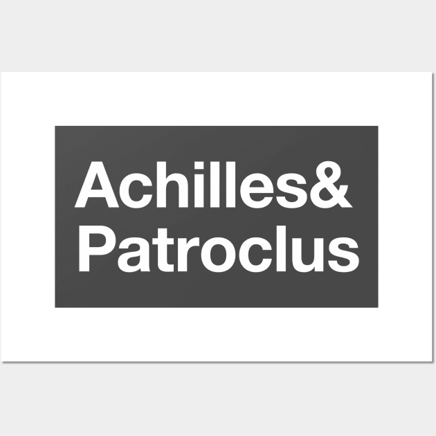 Achilles & Patroclus Greek Myth Ampersand Gift Wall Art by terrybain